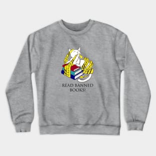 Banned Books Cat Crewneck Sweatshirt